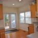 HUGE kitchen with a door to the rear deck.