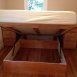 Ample storage under Queen platform bed