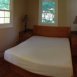 Queen platform bed with memory foam mattress