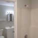 Bathroom with rear half bath