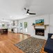 large kitchen open to living room